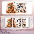 Beste Mama | Papa | Oma | Opa der Welt | Tasse | EddyBerry® Design
