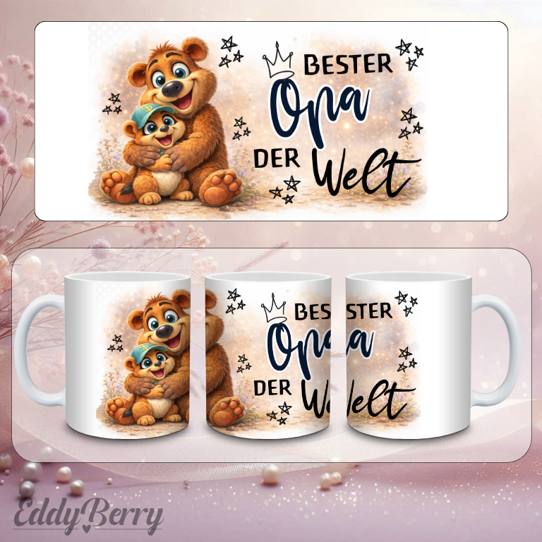 Beste Mama | Papa | Oma | Opa der Welt | Tasse | EddyBerry® Design