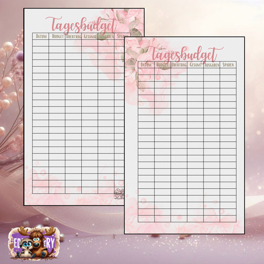 Tagesbudget | Ver. Größen | EddyBerry® Design