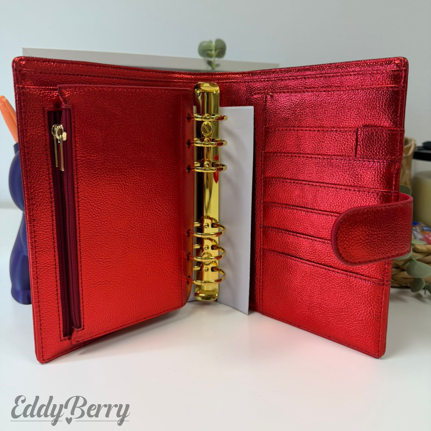 De Luxe Binder | A6 | Candy Red | EddyBerry® Edition