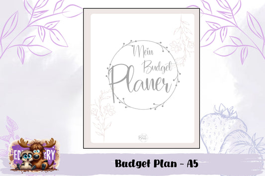 12 Monats Budget Planer – Nicht gebundene Edition A5 (54 Seiten)