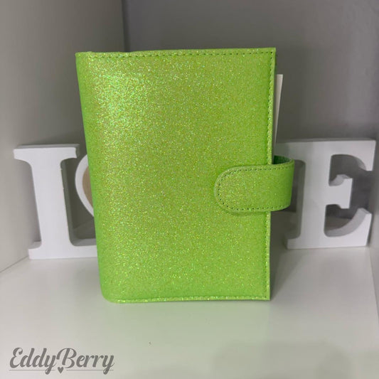 De Luxe Binder A6 - Grün Glitzer B-Ware