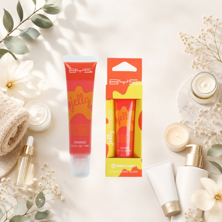 BYS Jelly Bomb Lippenglanz Orange in Hangsell-Box