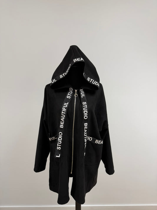 Long Zip Hoodie Mantel (Bis Gr.44) | MEETS Liveverkauf