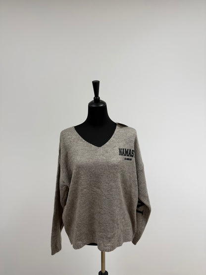 Strickpullover „NAMASTE“ (bis Gr.44) | MEETS Liveverkauf