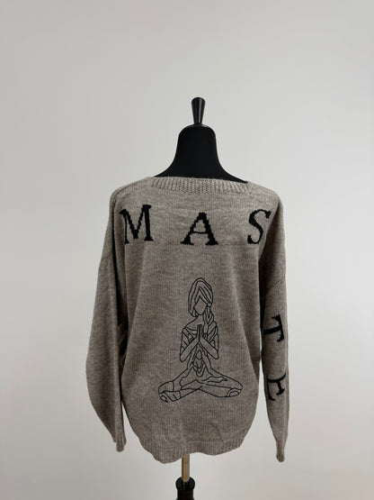 Strickpullover „NAMASTE“ (bis Gr.44) | MEETS Liveverkauf