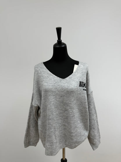 Strickpullover „NAMASTE“ (bis Gr.44) | MEETS Liveverkauf