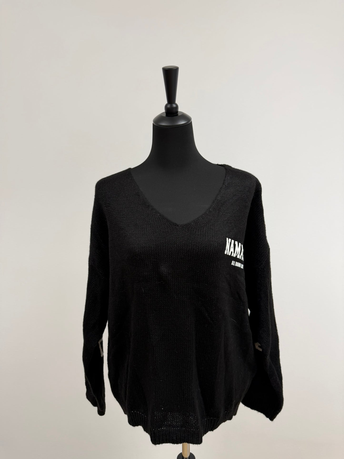 Strickpullover „NAMASTE“ (bis Gr.44) | MEETS Liveverkauf