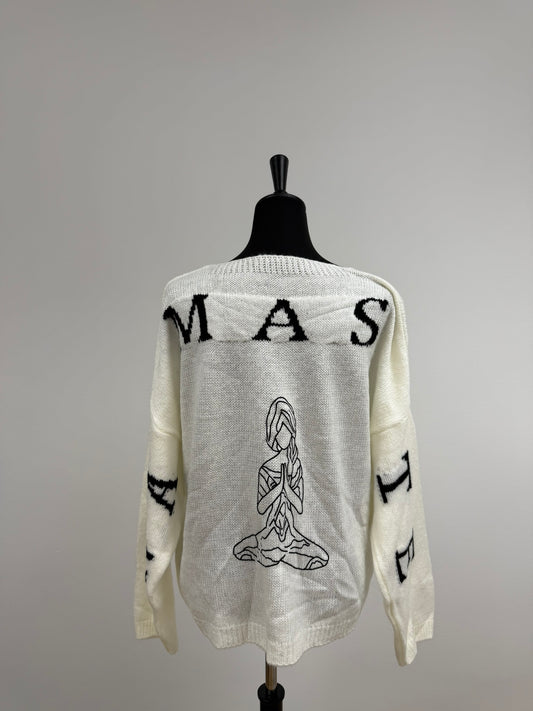 Strickpullover „NAMASTE“ (bis Gr.44) | MEETS Liveverkauf