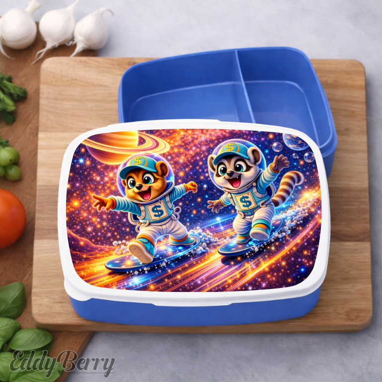 Brotdose | Weltall blau | EddyBerry® Design