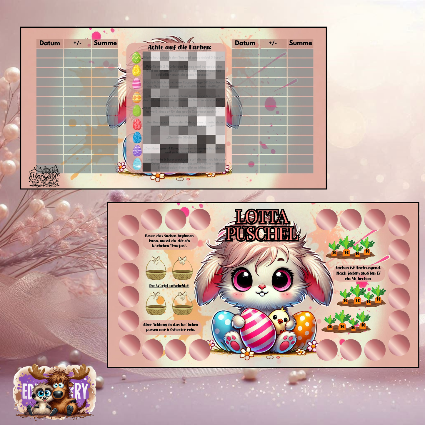 Lotta Puschel auf Ostereiersuche