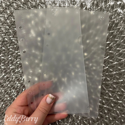 Hüllen Zipperlose Folien für A6 Binder – Perfekt für Challenges