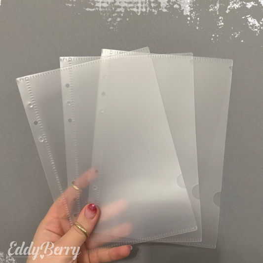 Hüllen Zipperlose Folien für A5 Binder – Perfekt für Challenges
