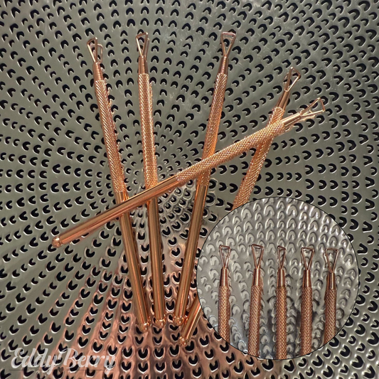 Rubbelhilfe am Stiel - Rosegold