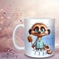 Keramikbecher mit Druck | Eddy Klobürste | EddyBerry® Design