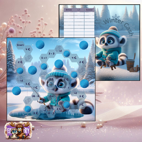 Winter Cash Challenge | A6 Klappkarte | EddyBerry® Design
