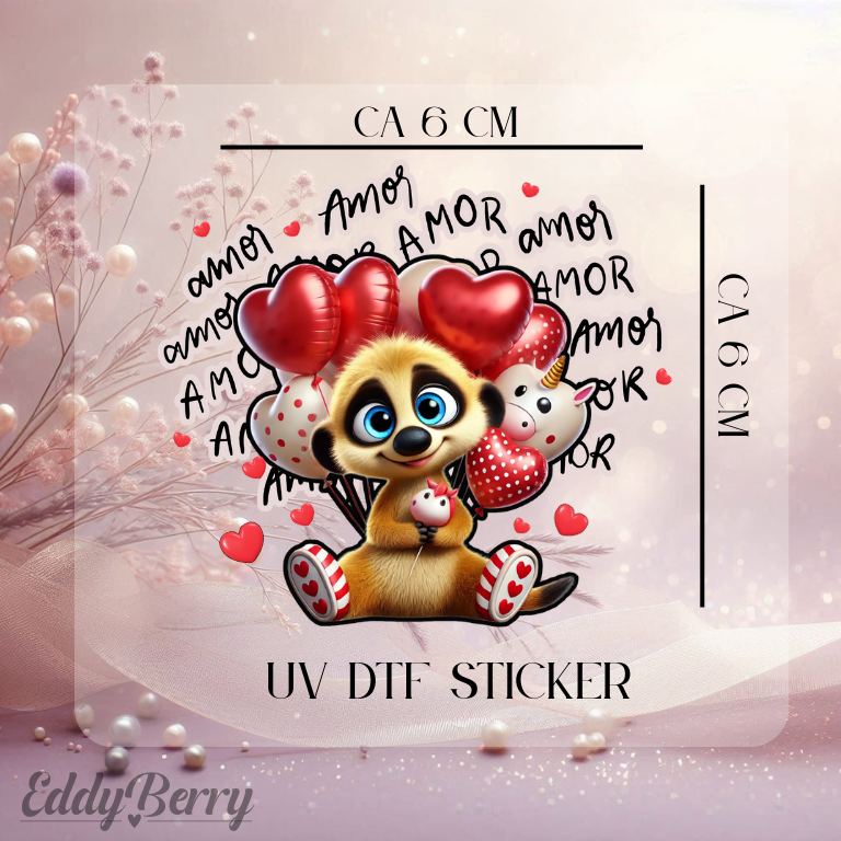 UV DTF Sticker | Amor Eddy | 2 Größen | EddyBerry® Design