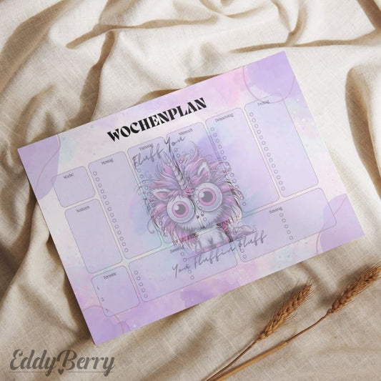 Wochenplaner - Fluff A4 quer