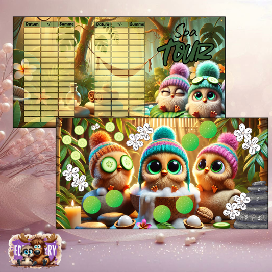Spa Tour | A7 Klappkarte | EddyBerry® Design