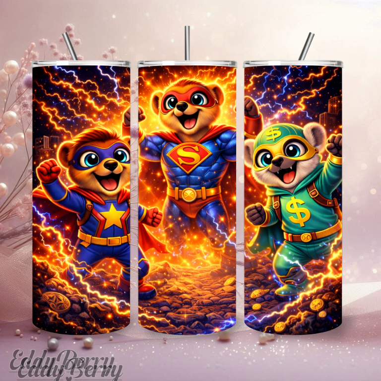 Eddy & Cash Superhelden Abenteuer | 20oz Tumbler | personalisierbar | EddyBerry® Design