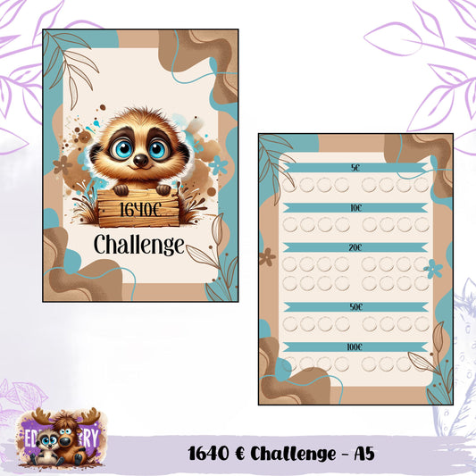 1640 € Challenge mit Eddy – Dein Sparziel auf süße Weise erreichen!