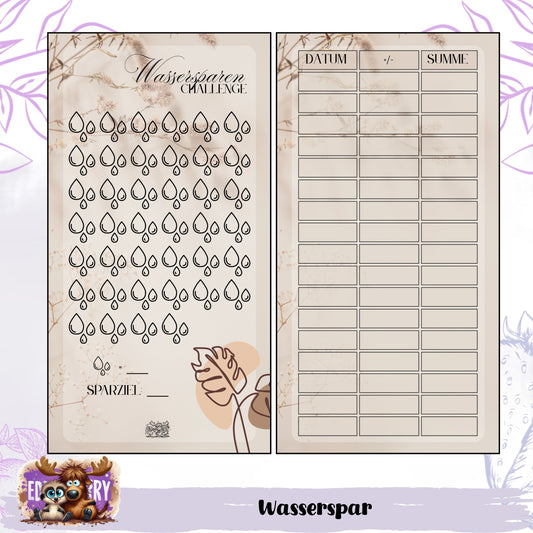 Wassersparen - Beige - A6