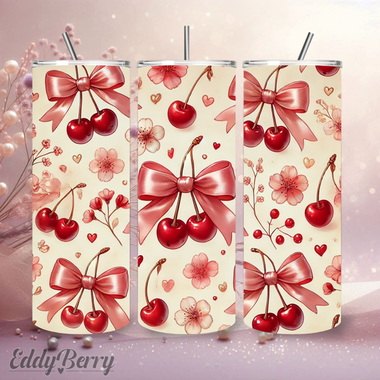 Kirschen & Schleifen | 20 oz Tumbler | Kreativ Design