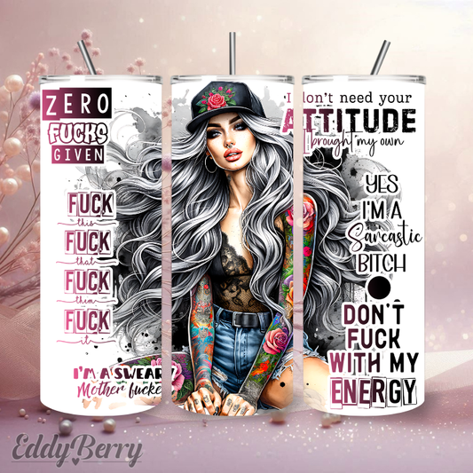 Rebel Girl Statement | 20 oz Tumbler | Kreativ Design