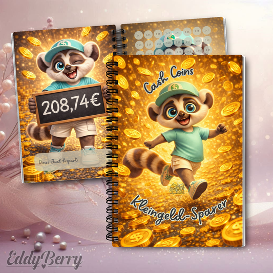 Cash Coins | A5 Ringbuch Matt foliert | EddyBerry® Design