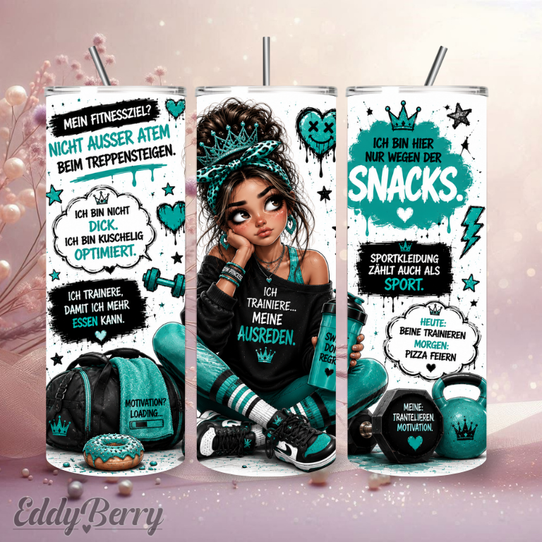 Ich trainiere... meine Ausreden. | 20oz Tumbler  | EddyBerry® Design