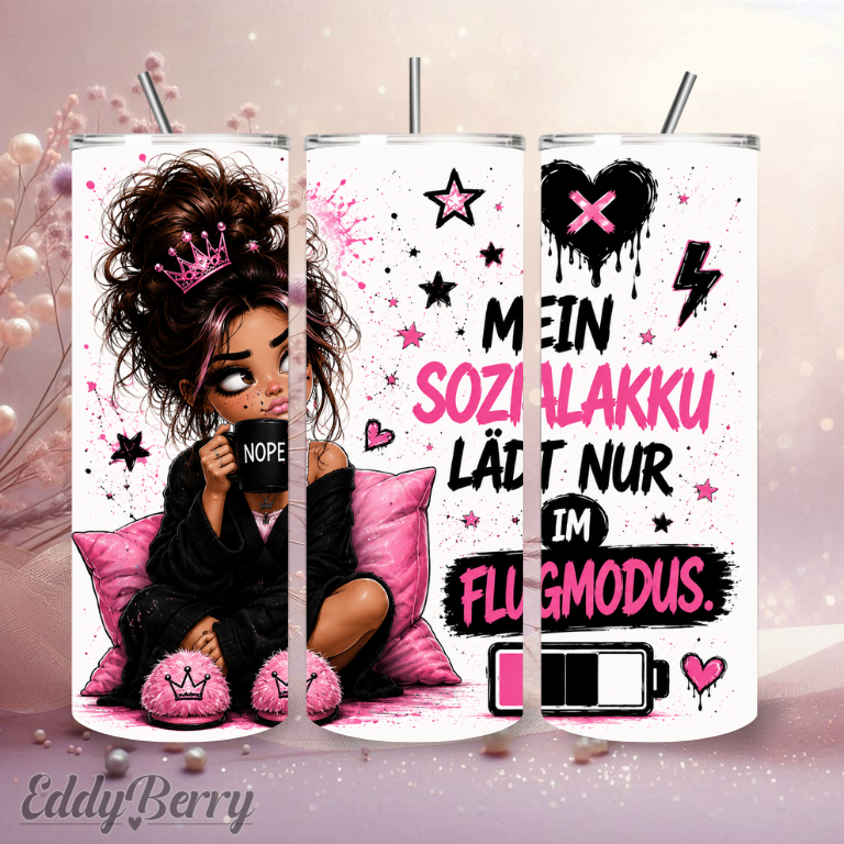 Mein Sozialakku lädt | 20oz Tumbler  | EddyBerry® Design