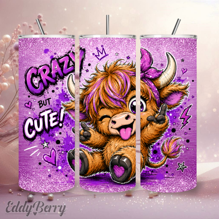 Crazy but Cute! | 20oz Tumbler  | EddyBerry® Design
