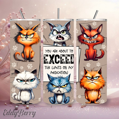 Lustige Tier Motive | 20 oz Tumbler | Kreativ Design