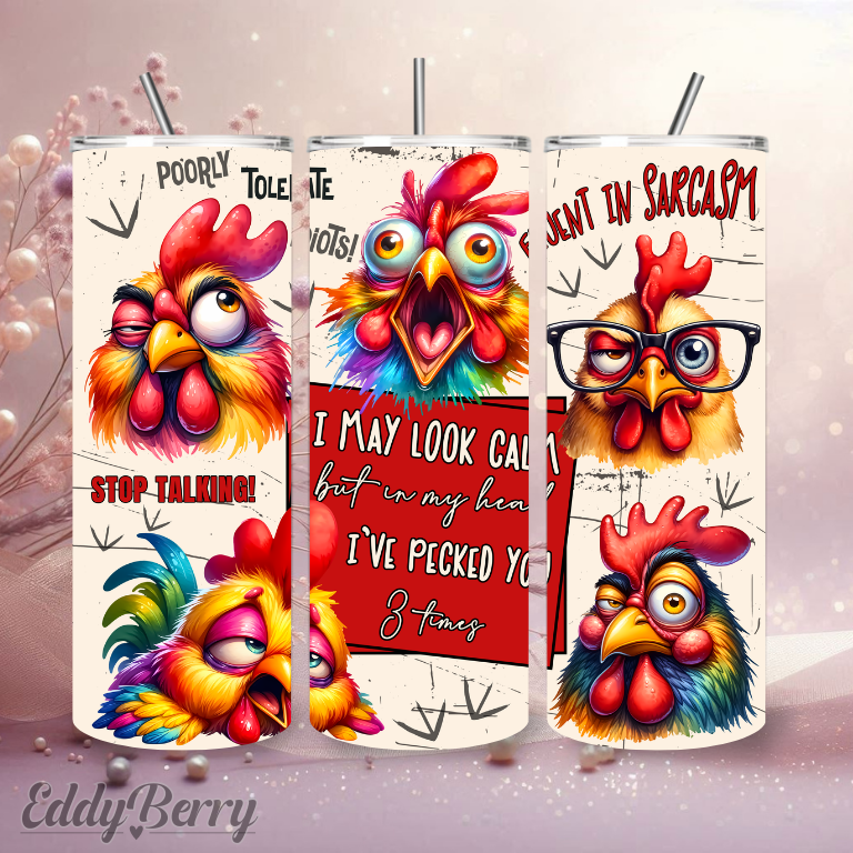 Lustige Tier Motive | 20 oz Tumbler | Kreativ Design