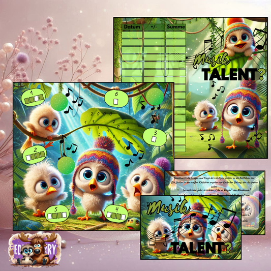 Musik-Talent? | A7 Klappkarte mit Zusatz | EddyBerry® Design