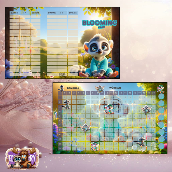 Blooming Cash | A6 Klappkarte | EddyBerry® Design