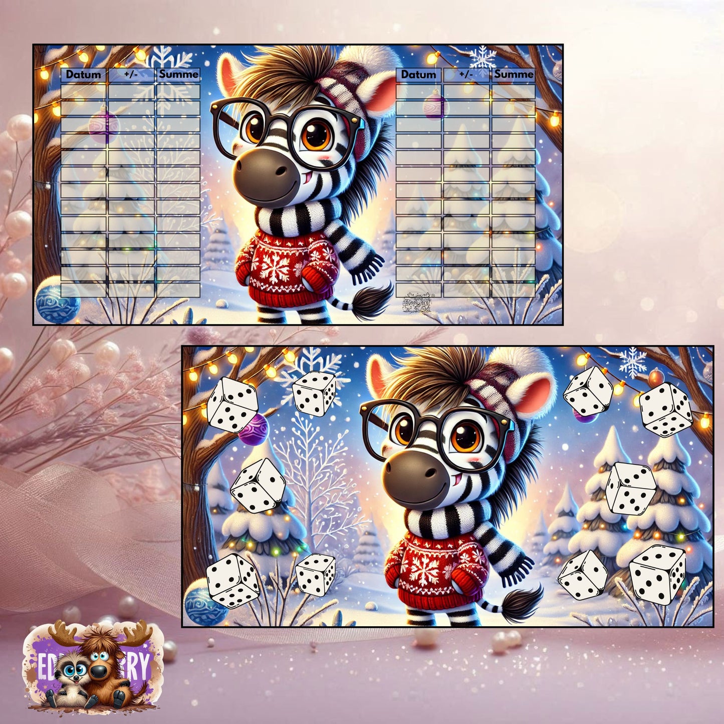 Winter Safari – Zebra | A6-Challenge | EddyBerry® Design