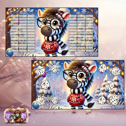 Winter Safari – Zebra | A6-Challenge | EddyBerry® Design
