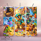 Cash & Eddy Schatzinsel Abenteuer | 20oz Tumbler | personalisierbar | EddyBerry® Design