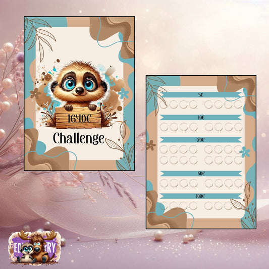 1640 € Challenge mit Eddy – Dein Sparziel auf süße Weise erreichen!