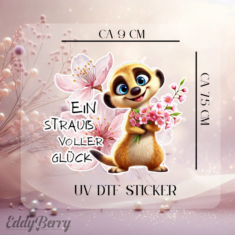 UV DTF Sticker | Ein Strauß voller Glück | 2 Größen | EddyBerry® Design