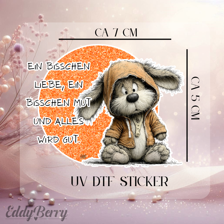 UV DTF Sticker | Ein bisschen Liebe | 2 Größen | EddyBerry® Design