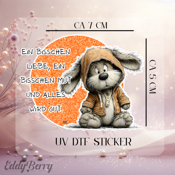 UV DTF Sticker | Ein bisschen Liebe | 2 Größen | EddyBerry® Design