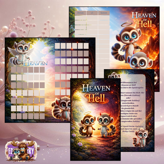 Heaven or Hell | A6 Klappkarte + Trennblatt | EddyBerry® Design