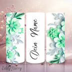 Personalisiertes Blumen Design | 20 oz Tumbler | ver. Motive | Kreativ Design