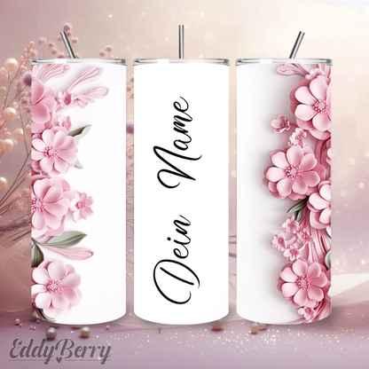 Personalisiertes Blumen Design | 20 oz Tumbler | ver. Motive | Kreativ Design