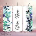 Personalisiertes Blumen Design | 20 oz Tumbler | ver. Motive | Kreativ Design