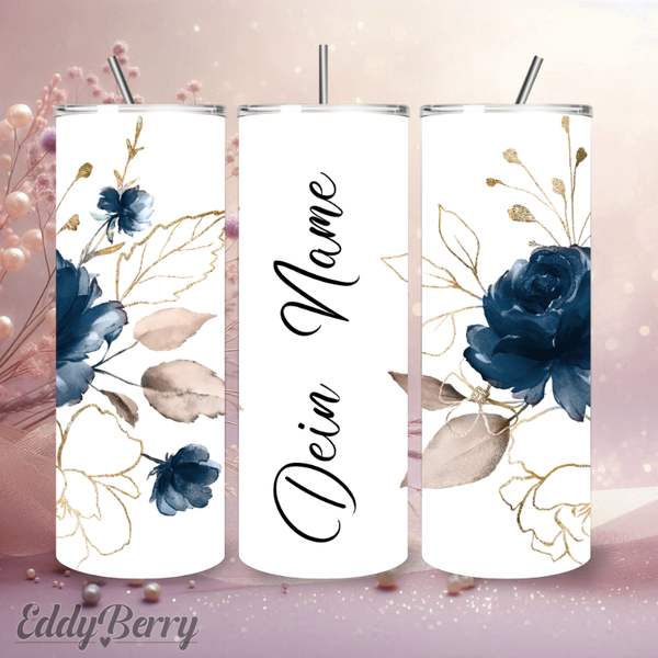 Personalisiertes Blumen Design | 20 oz Tumbler | ver. Motive | Kreativ Design