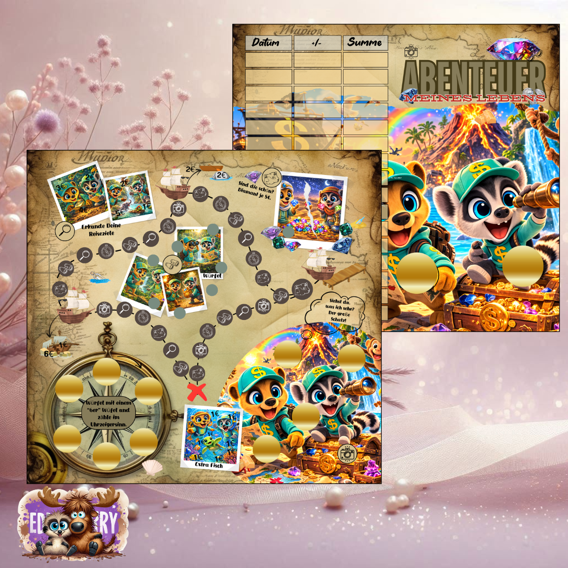 Abenteuer meines Lebens | A6 Klappkarte| EddyBerry® Design