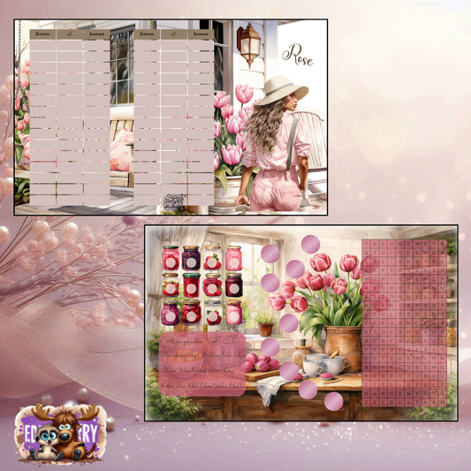 Rose | A6 Klappkarte | EddyBerry® Design